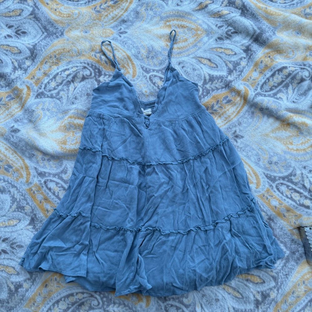 Aeropostale Blue Flowy Dress size small